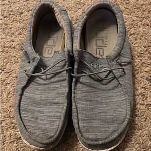 Hey Dude Kids Gray Loafers 6